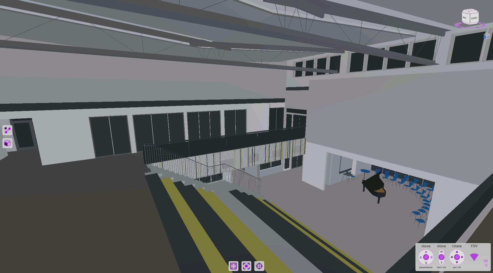 High School BIM model - interior view